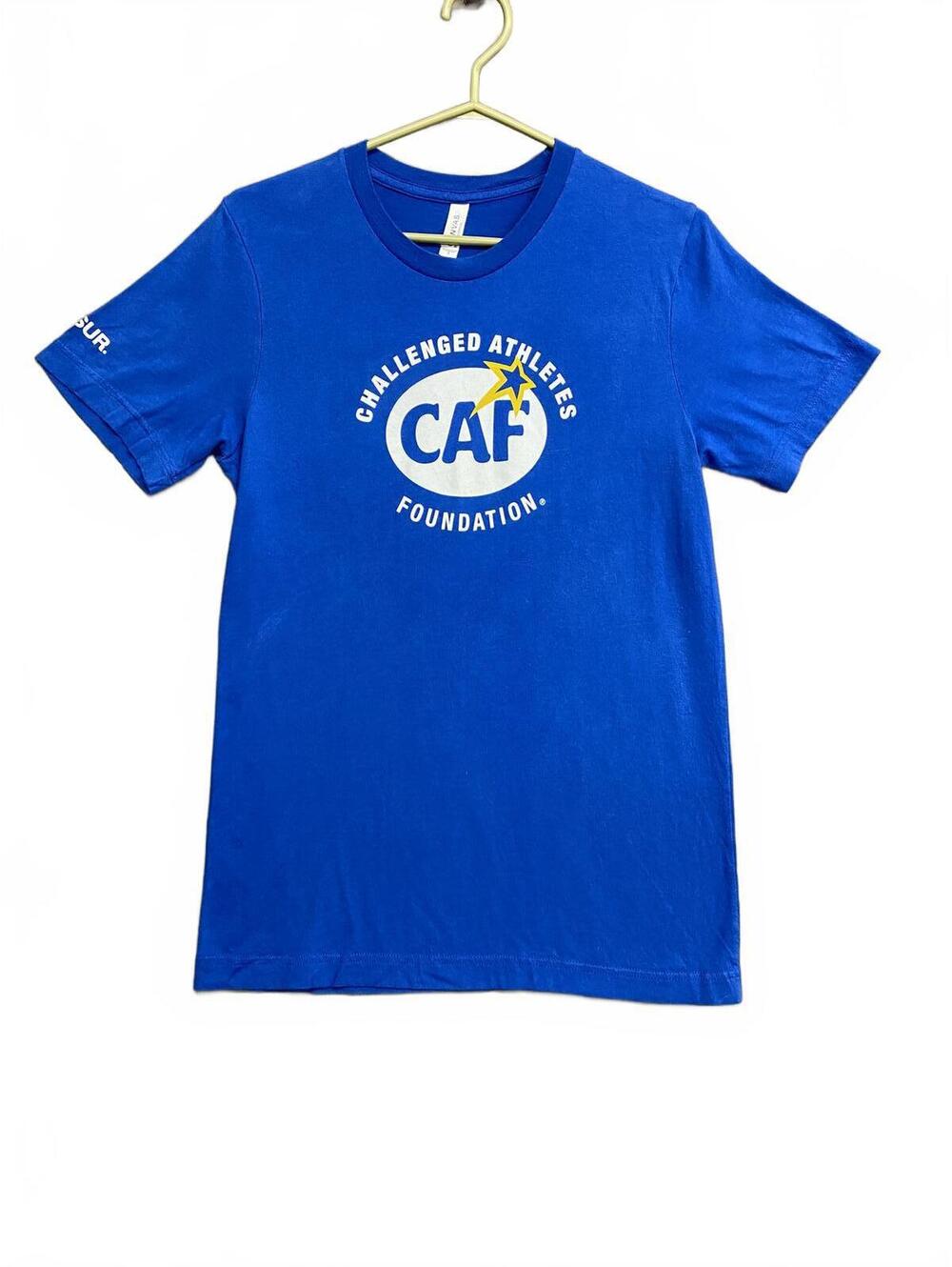Challenged Athletes Foundation/Ossur Blue Logo T-Shirt Bella Canvas Tag Size S